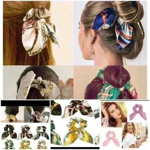 Black  and yello scrunchie